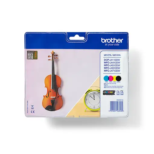 Brother LC127XLVALBP cartucho de tinta 4 pieza(s) Original Negro, Cian, Magenta, A