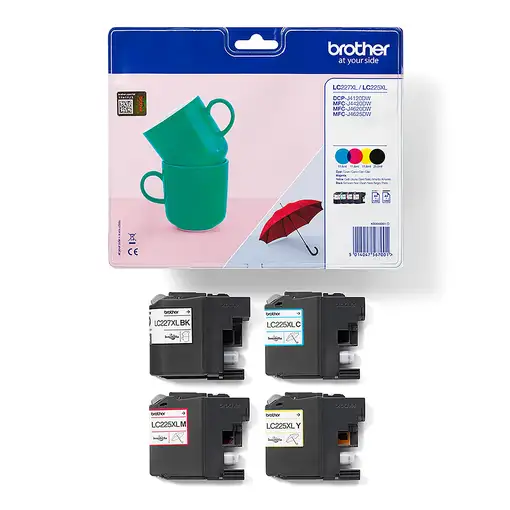 Brother LC-227XLVALBP cartucho de tinta 4 pieza(s) Original Negro, Cian, Magenta,