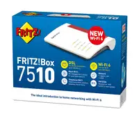 FRITZ!Box 7510 INT router inalámbrico Gigabit Ethernet Banda única (2,4 GHz) Blanc