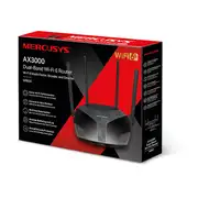 Mercusys MR80X router inalámbrico Gigabit Ethernet Doble banda (2,4 GHz / 5 GHz) N
