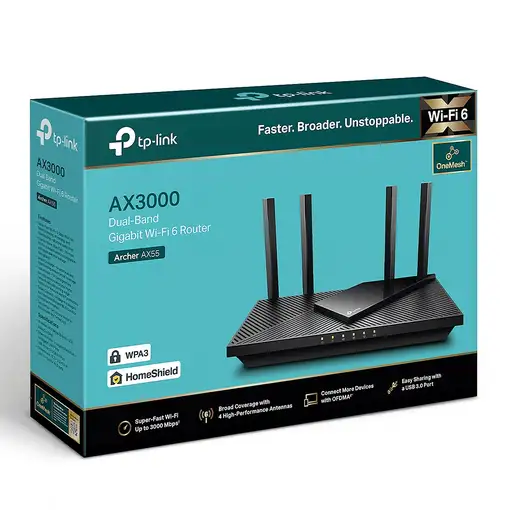 TP-Link Archer AX55 router inalámbrico Gigabit Ethernet Doble banda (2,4 GHz / 5 G