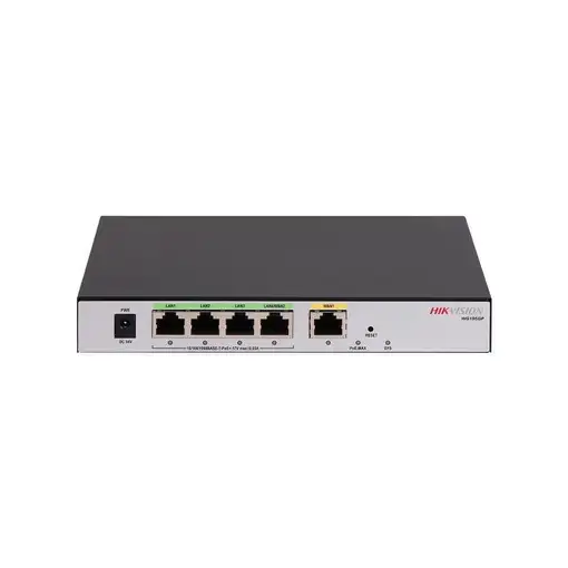 Hikvision DS-3WG105GP-SI router Ethernet rápido, Gigabit Ethernet Negro, Gris