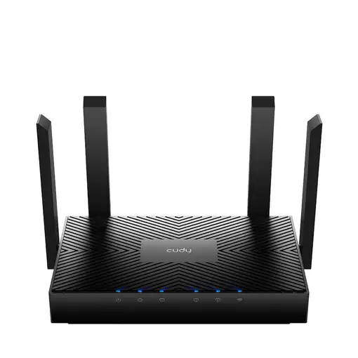 Cudy WR3000 router inalámbrico Gigabit Ethernet Doble banda (2,4 GHz / 5 GHz) Negr