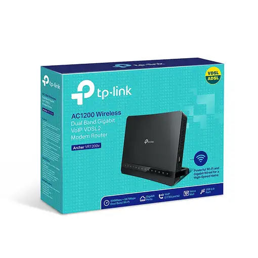 TP-Link VR1200v router Negro