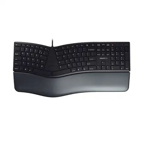 CHERRY KC 4500 ERGO teclado Universal USB QWERTY Inglés de EE. UU. Negro