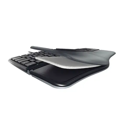 CHERRY KC 4500 ERGO teclado Universal USB QWERTY Inglés de EE. UU. Negro