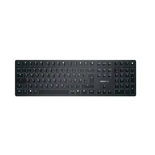 CHERRY KW X ULP teclado Universal USB + RF Wireless + Bluetooth QWERTZ Alemán Negr