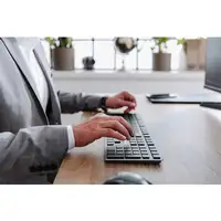 CHERRY KW X ULP teclado Universal USB + RF Wireless + Bluetooth QWERTZ Alemán Negr
