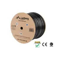Lanberg LCF6-30CU-0305-BK cable de red Negro 305 m Cat6
