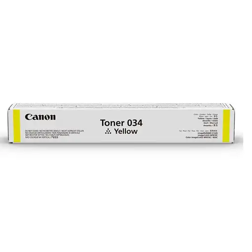 Canon 034 cartucho de tóner 1 pieza(s) Original Amarillo