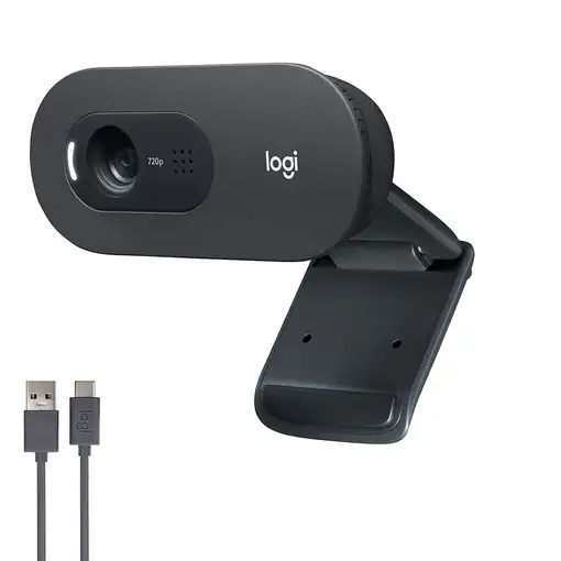 Logitech 960-001364 cámara web 1280 x 720 Pixeles USB Negro