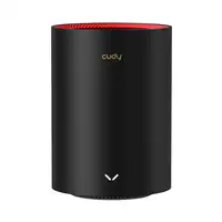 Cudy M3000 3-Pack Doble banda (2,4 GHz / 5 GHz) Wi-Fi 6 (802.11ax) Negro, Rojo 1 I