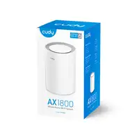 Cudy M1800 1-Pack Doble banda (2,4 GHz / 5 GHz) Wi-Fi 6 (802.11ax) Blanco Interno