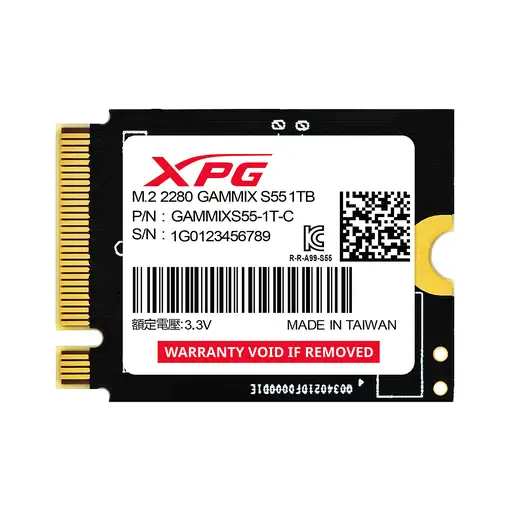 ADATA SGAMMIXS55-1T-C unidad de estado sólido 1 TB M.2 PCI Express 4.0 NVMe 3D NAN