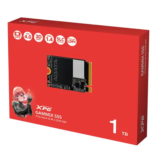 ADATA SGAMMIXS55-1T-C unidad de estado sólido 1 TB M.2 PCI Express 4.0 NVMe 3D NAN