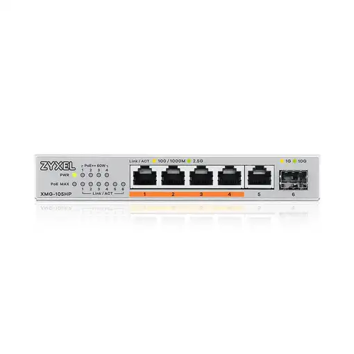 Zyxel XMG-105HP No administrado 2.5G Ethernet (100/1000/2500) Energía sobre Ethern