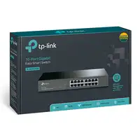 TP-Link TL-SG1016DE Gestionado L2 Gigabit Ethernet (10/100/1000) 1U Negro