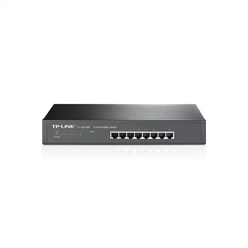 TP-Link TL-SG1008 No administrado Gigabit Ethernet (10/100/1000) 1U Negro