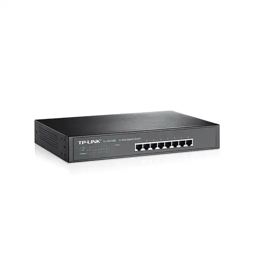 TP-Link TL-SG1008 No administrado Gigabit Ethernet (10/100/1000) 1U Negro