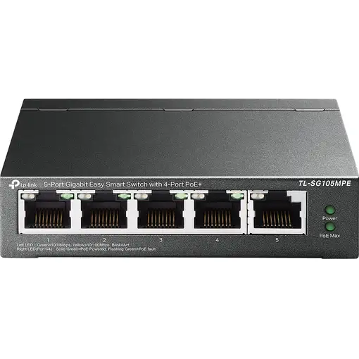 TP-Link TL-SG105MPE switch L2 Gigabit Ethernet (10/100/1000) Energía sobre Etherne
