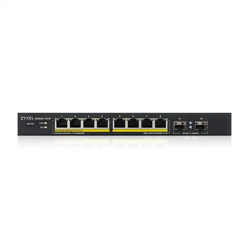 Zyxel GS1900-10HP Gestionado L2 Gigabit Ethernet (10/100/1000) Energía sobre Ether