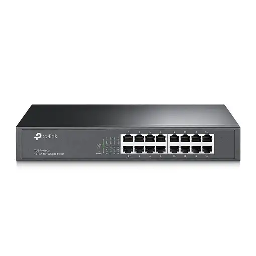 TP-Link TL-SF1016DS switch No administrado Fast Ethernet (10/100) 1U Negro