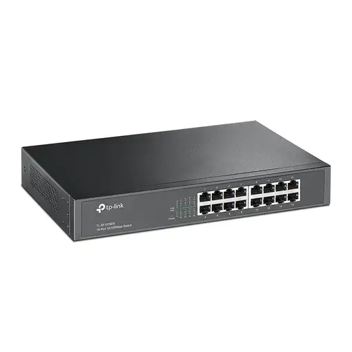 TP-Link TL-SF1016DS switch No administrado Fast Ethernet (10/100) 1U Negro