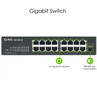 Zyxel GS1100-16 No administrado Gigabit Ethernet (10/100/1000)