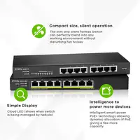 Zyxel GS1915-8EP Gestionado L2 Gigabit Ethernet (10/100/1000) Energía sobre Ethern