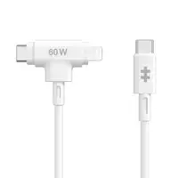 HYPER HyperJuice cable USB USB 2.0 1,5 m USB C USB C/Lightning Blanco