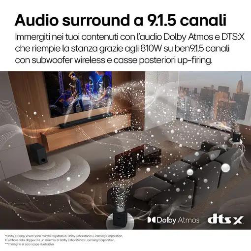LG S95TR Negro 9.1.5 canales 810 W