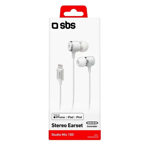 SBS TEINEARLIGHTW auricular y casco Auriculares Alámbrico Dentro de oído Llamadas/