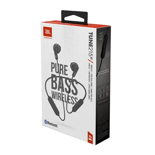 JBL Tune 215 Auriculares Inalámbrico Dentro de oído, Banda para cuello Llamadas/Mú