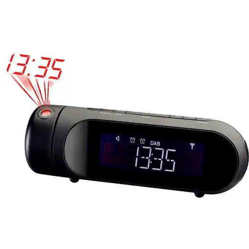 New Majestic RS 119P DAB Reloj despertador digital Negro