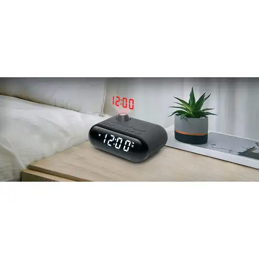 Muse M-179 P radio Reloj Digital Negro