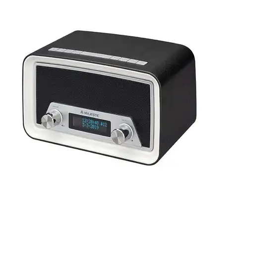 New Majestic DAB-842N Reloj Digital Negro, Blanco