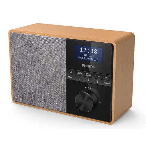 Philips TAR5505/10 radio Portátil Digital Negro, Gris, Madera