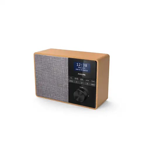 Philips TAR5505/10 radio Portátil Digital Negro, Gris, Madera