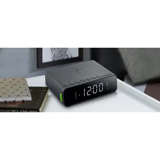 Muse M-175 WI radio Reloj Negro