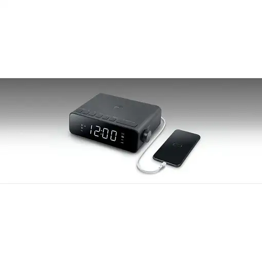Muse M-175 WI radio Reloj Negro