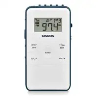 Sangean DT-140 Portátil Digital Azul, Blanco