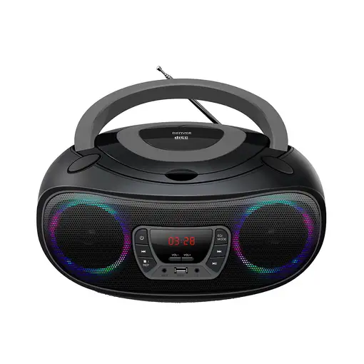 Denver TCL-212BT GREY reproductor de CD Reproductor de CD portátil Negro, Gris