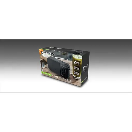 Muse M-025 R radio Portátil Analógica Negro