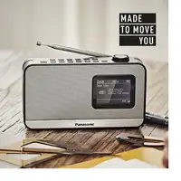 Panasonic RF-D15 Portátil Digital Negro, Plata