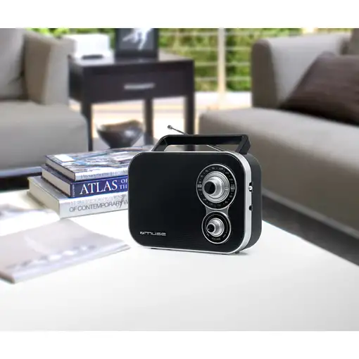 Muse M-051 R Portátil Digital Negro