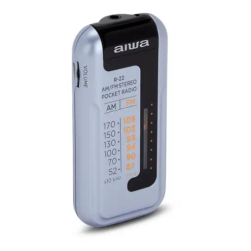 Aiwa R-22SL radio Portátil Analógica Plata