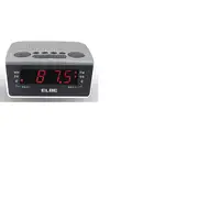 ELBE CR-932 radio Reloj Negro, Blanco