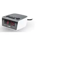 ELBE CR-932 radio Reloj Negro, Blanco