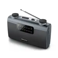 Muse M-058 R Portátil Analógica Negro, Gris