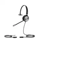 Yealink YHS36 Auriculares Alámbrico Diadema Oficina/Centro de llamadas Negro, Plat